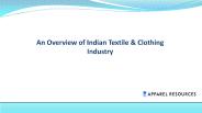 Indian Textile & Clothing Industry
