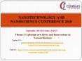 International Conference on Nanotechnology and Nanoscience PowerPoint PPT Presentation