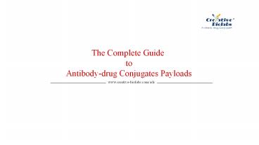 The Complete Guide to Antibody-drug Conjugates Payloads