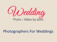 Photographers For Weddings