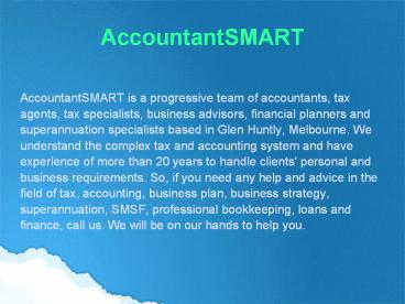 AccountantSMART - Accountants & Tax Agents in Melbourne