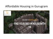 Affordable housing in gurugram