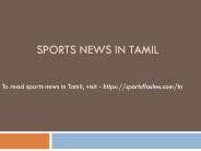 Sports News in Tamil