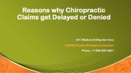 Reasons why Chiropractic Claims get Delayed or Denied