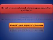 Hoe oudere versies van Lexmark printerstuurprogrammasoftware te verwijderen?