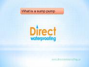 What is a sump pump
