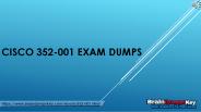 2018 Latest Cisco 352-001 Dumps PDF