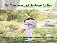 Get Your Love back By Powerful Dua