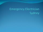 Emergency Electrician Sydney