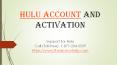 hulu account and activation PowerPoint PPT Presentation
