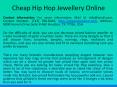Cheap Hip Hop Jewellery Online