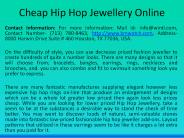Cheap Hip Hop Jewellery Online