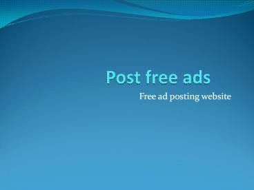 free mlm classified sites list in india