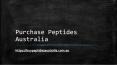Peptides Australia
