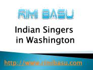 Indian Singers in Washington - www.rimibasu.com