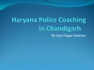 Haryana Police Coaching in Chandigarh