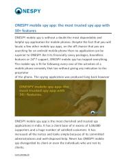 ONESPY is the best mobile spy app