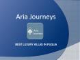 Villas in Puglia with Pool | Aria Journeys PowerPoint PPT Presentation