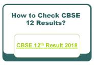 CBSE Class 12 Result 2018