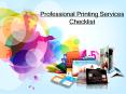 Professional Printing Services Checklist PowerPoint PPT Presentation