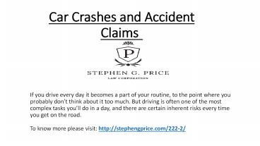 Car Crashes and Accident Claims
