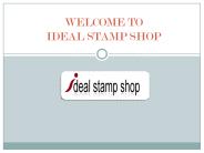 Self-inking stamps