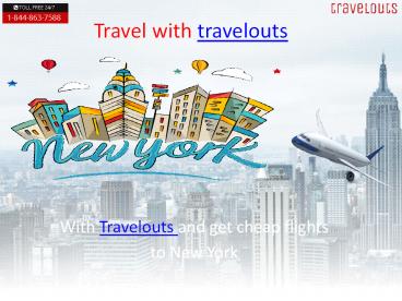 book cheap flights to New York with travelouts