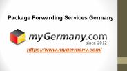 Package Forwarding Services Germany
