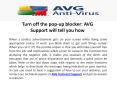 Turn off the pop-up blocker: AVG Support will tell you how PowerPoint PPT Presentation
