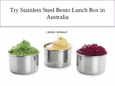 Try Stainless Steel Bento Lunch Box in Australia