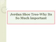 Jordan Shoe Tree-Why Its So Much important