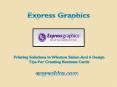 Printing Solutions in Winston Salem and 6 Design Tips for Creating Business Cards PowerPoint PPT Presentation