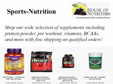 Sports Nutrition