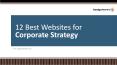 12 Best Websites for Corporate Strategy PowerPoint PPT Presentation