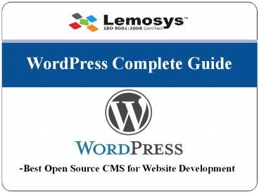 2018 The Ultimate WordPress Guide - Lemosys