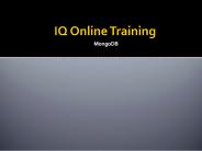 MongoDB Online Training 2018 : IQ Online Training