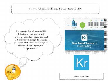 How to Choose Dedicated Server Hosting USA