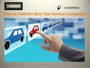 How to Find the Best Taxi Service Companies
