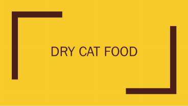 Dry Cat Food