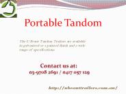  Tandem Trailer Enclosed 