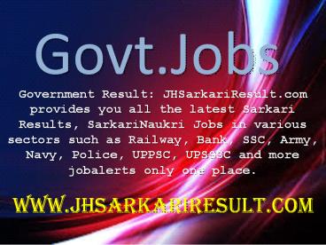 Latest Government Results (13)