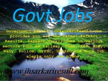 Latest Government Results (14)