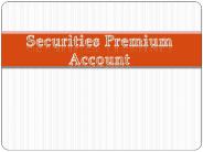 Securities Premium Account