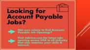 Account Payable Jobs in USA.