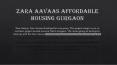 Zara Aavaas Affordable Housing Gurgaon PowerPoint PPT Presentation