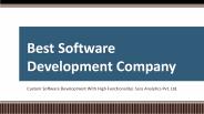 Professional Software Development Company - Top Software Developers