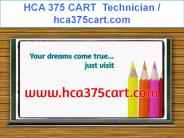 HCA 375 CART Education Technician / hca375cart.com