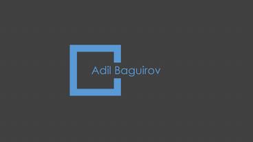 Adil Baguirov - Principal, American Power