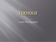 ToeHold - Learn Photography