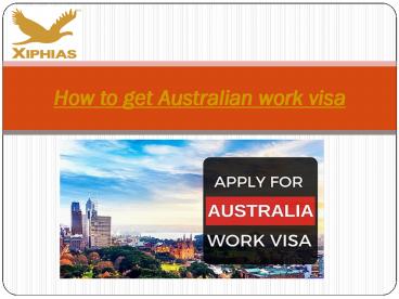 How to get Australian work visa